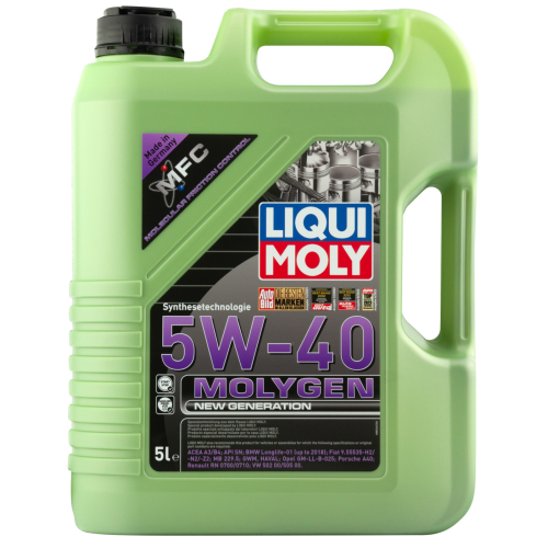 НС-синтетическое моторное масло Molygen New Generation 5W-40 - 5 л