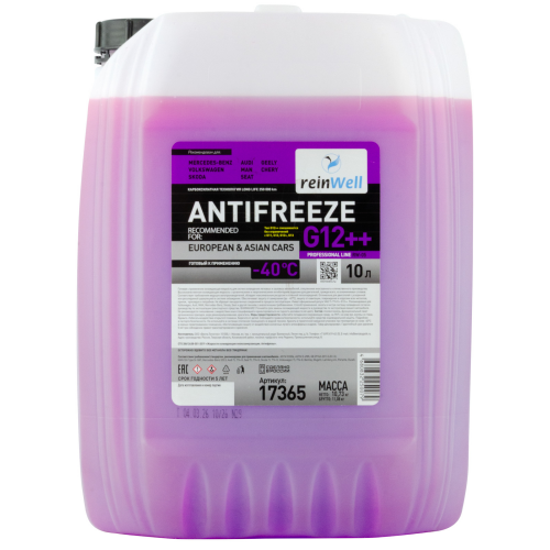 Антифриз G12++ RW-05 - 10 л