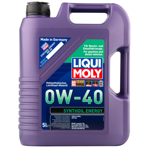 Синтетическое моторное масло Synthoil Energy 0W-40 - 5 л